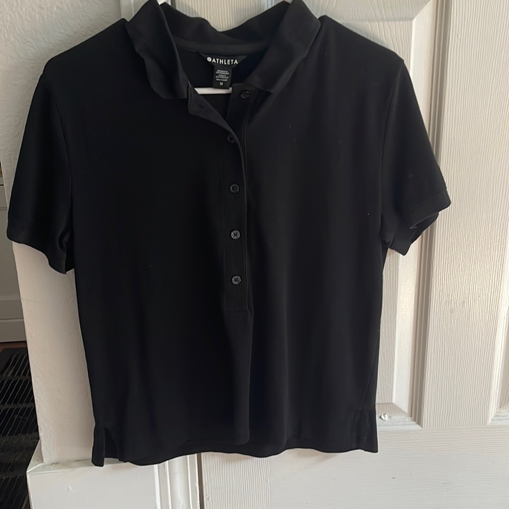 Black Athleta Polo